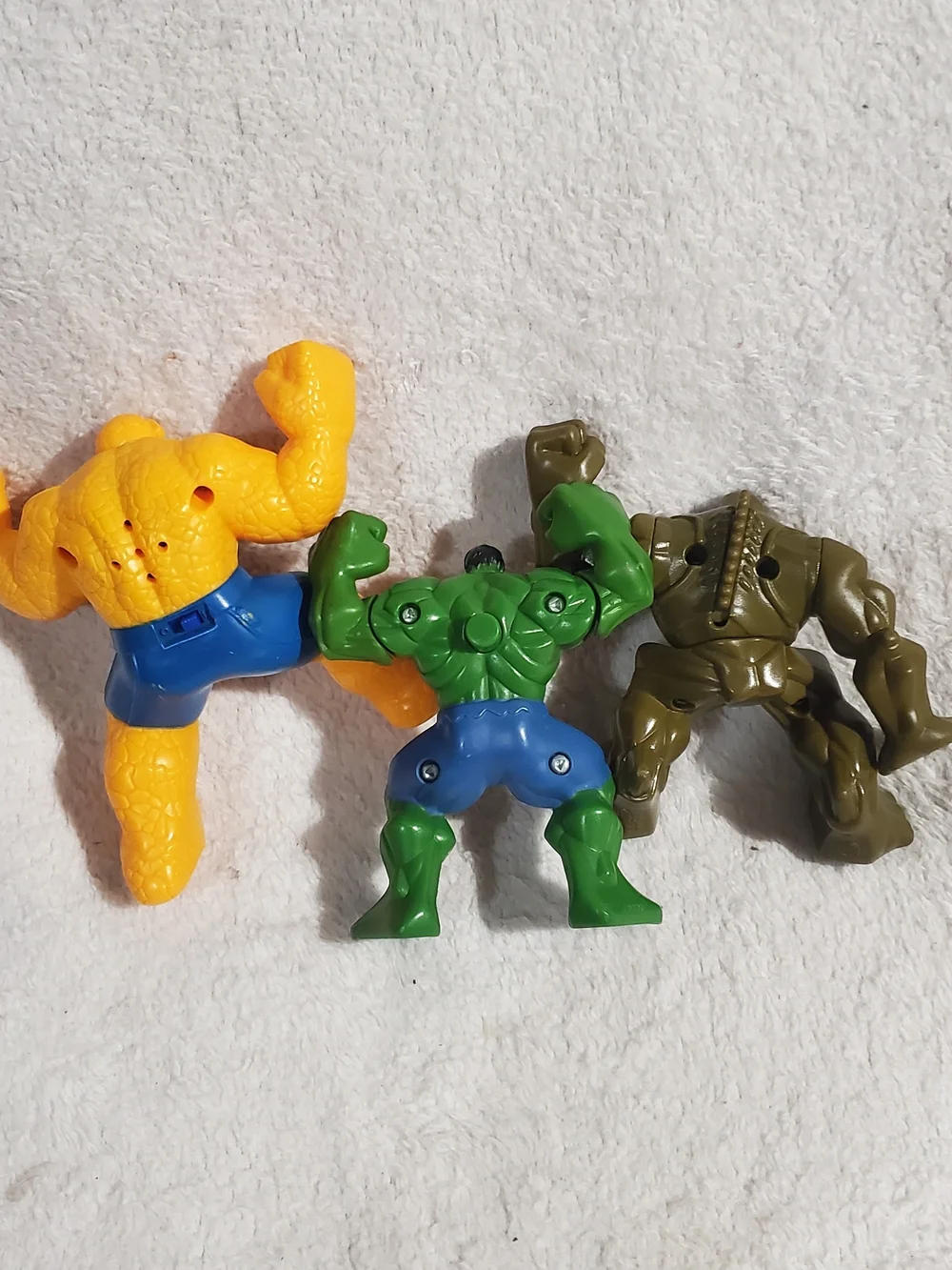 Marvel Hulk & Monster Pack Action Figures - Green, Yellow, Olive